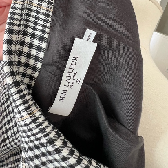 M.M Lafleur The O'Hara Boyfriend Blazer Plaid Sharkskin 12 - Picture 7 of 7
